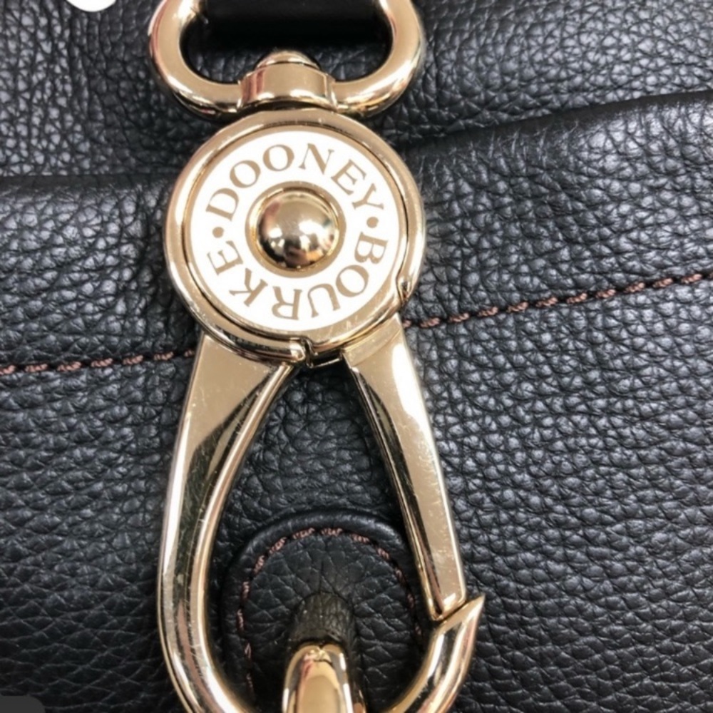 Dooney & Bourke Purse Black Leather Hobo Style - Picture 2 of 8